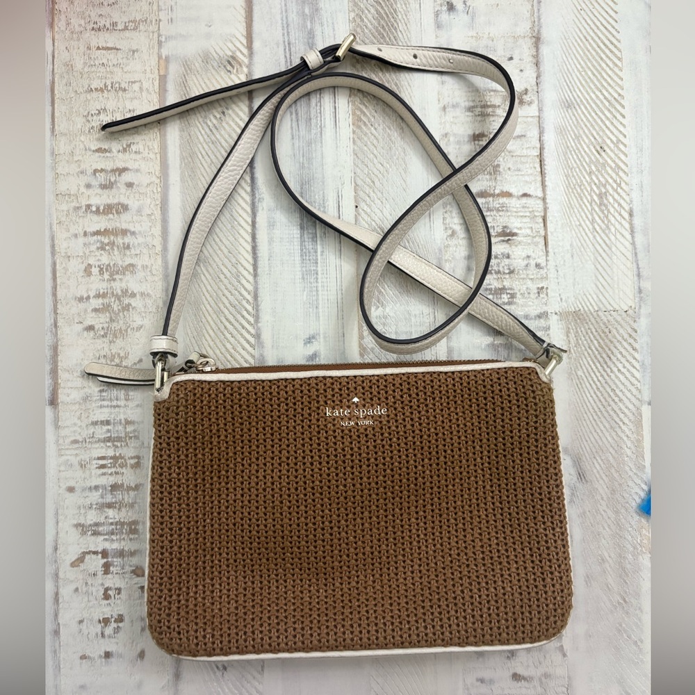 Kate Spade Straw Crossbody Bag